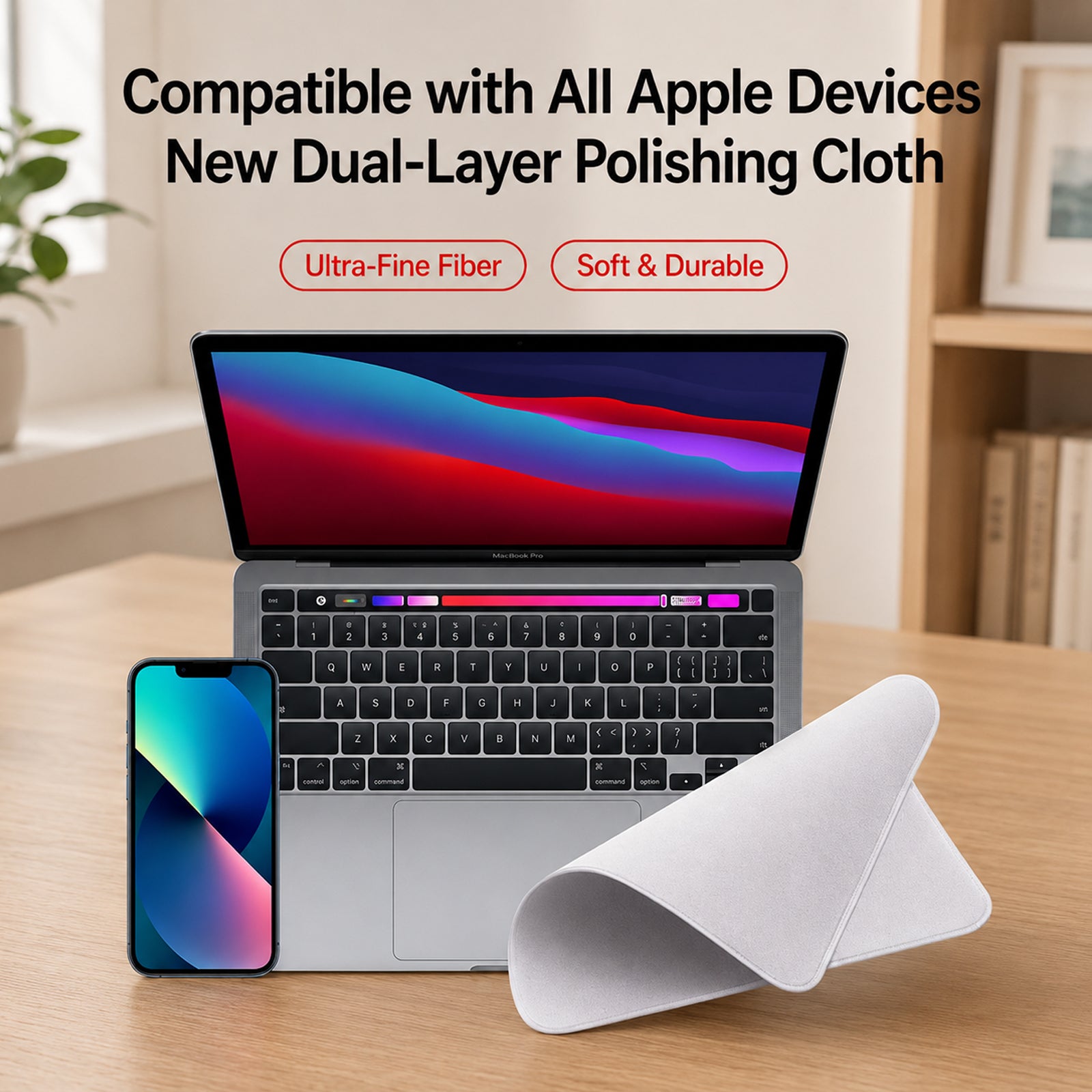 Reusable Phone Cloth, Touch-Screen Ready