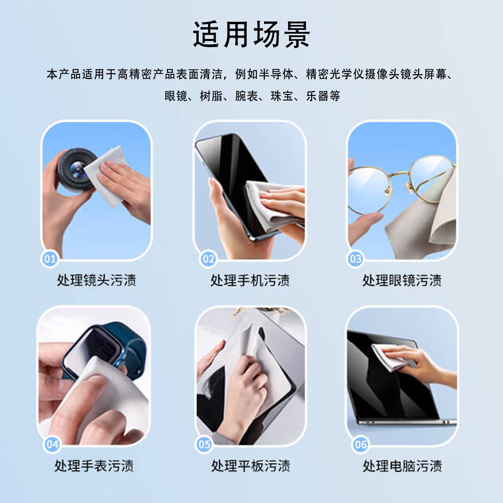 Oil-Repellent Phone Cloth, No Streaks